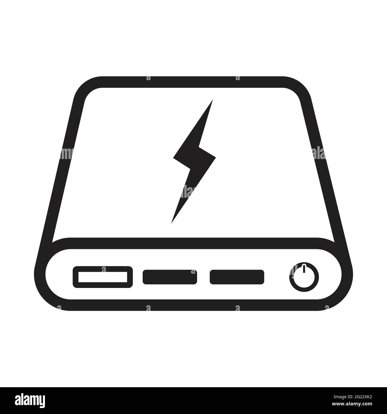 power bank outline icon vector for your web design, logo, UI. illustration  Stock Vector Image & Art - Alamy
