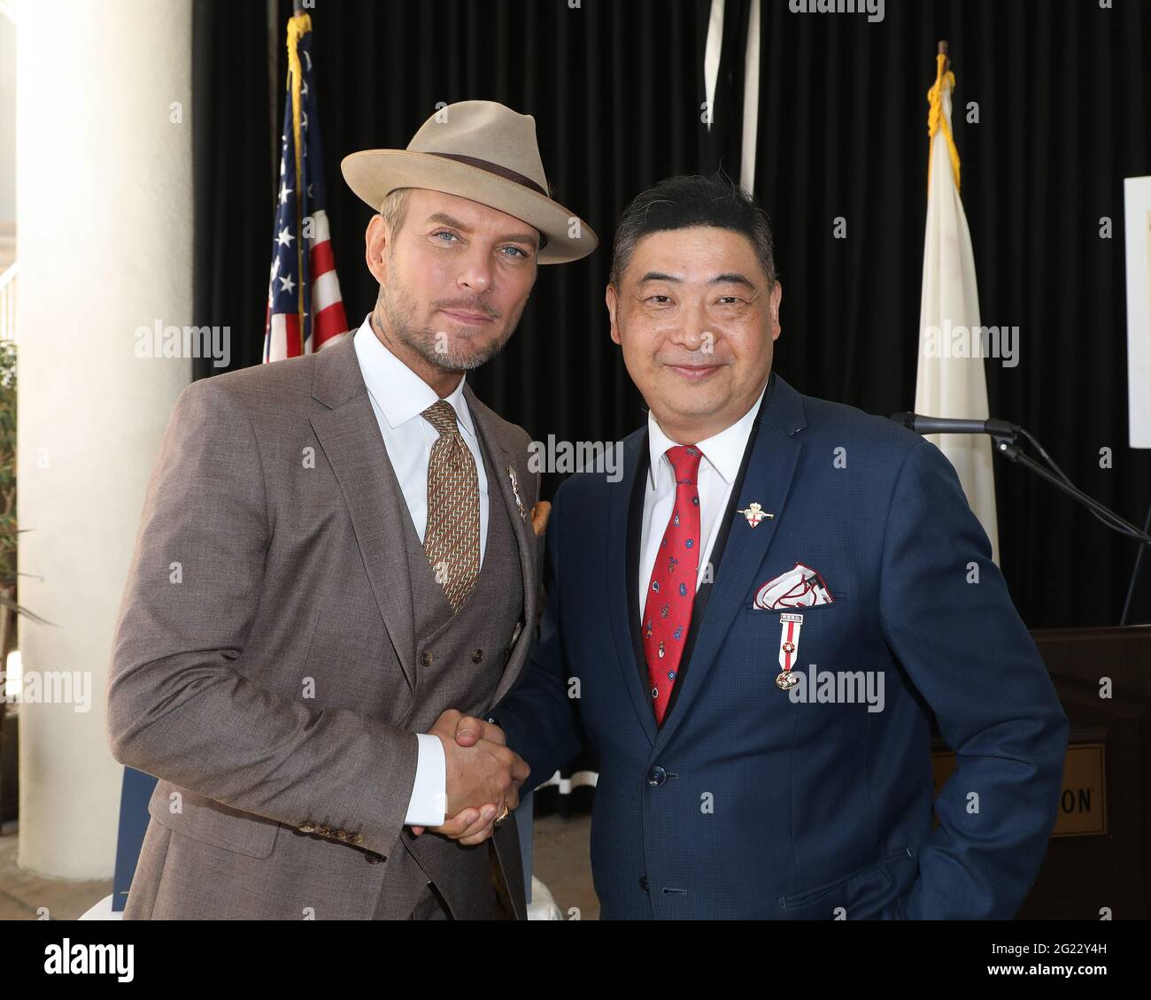 Beverly Hills, California, USA. 6th June, 2021.  attending the Royal Society of St. George, California Branch Honorary Membership Ceremony for Matt Goss and Laura Angelini at the Beverly Hilton Hotel in Beverly Hills, California.  Credit: Sheri Determan Stock Photo