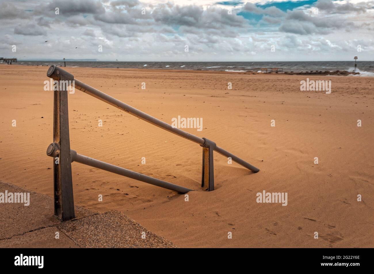 Boscombe Beach, Bournemouth, England Stock Photo