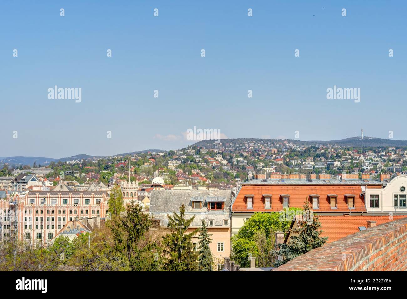 Budapest castle hill, HDR Stock Photo - Alamy
