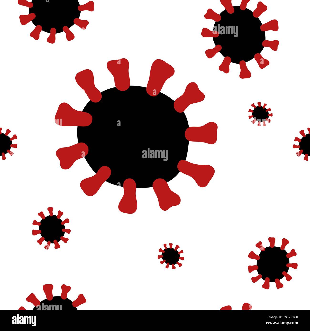 Seamless Coronavirus vector pattern. Sign of 2019-nCoV, MERS-Cov, Novel ...