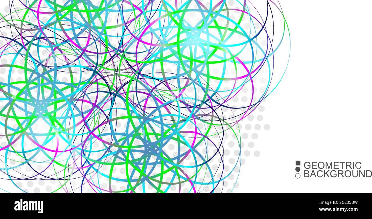 Polygeometric colorful abstract background Stock Vector