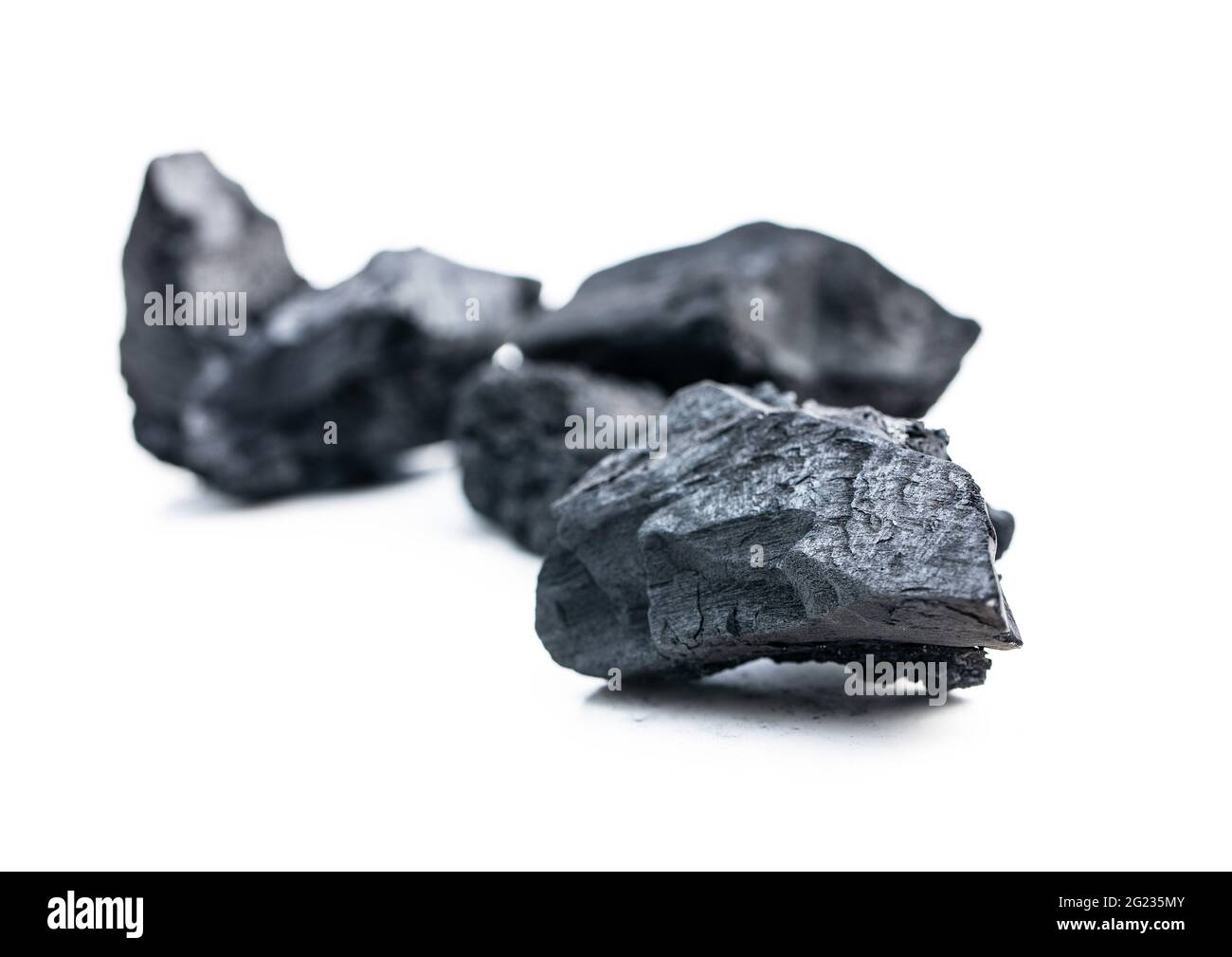 The black charcoal isolated on white background Stock Photo Alamy