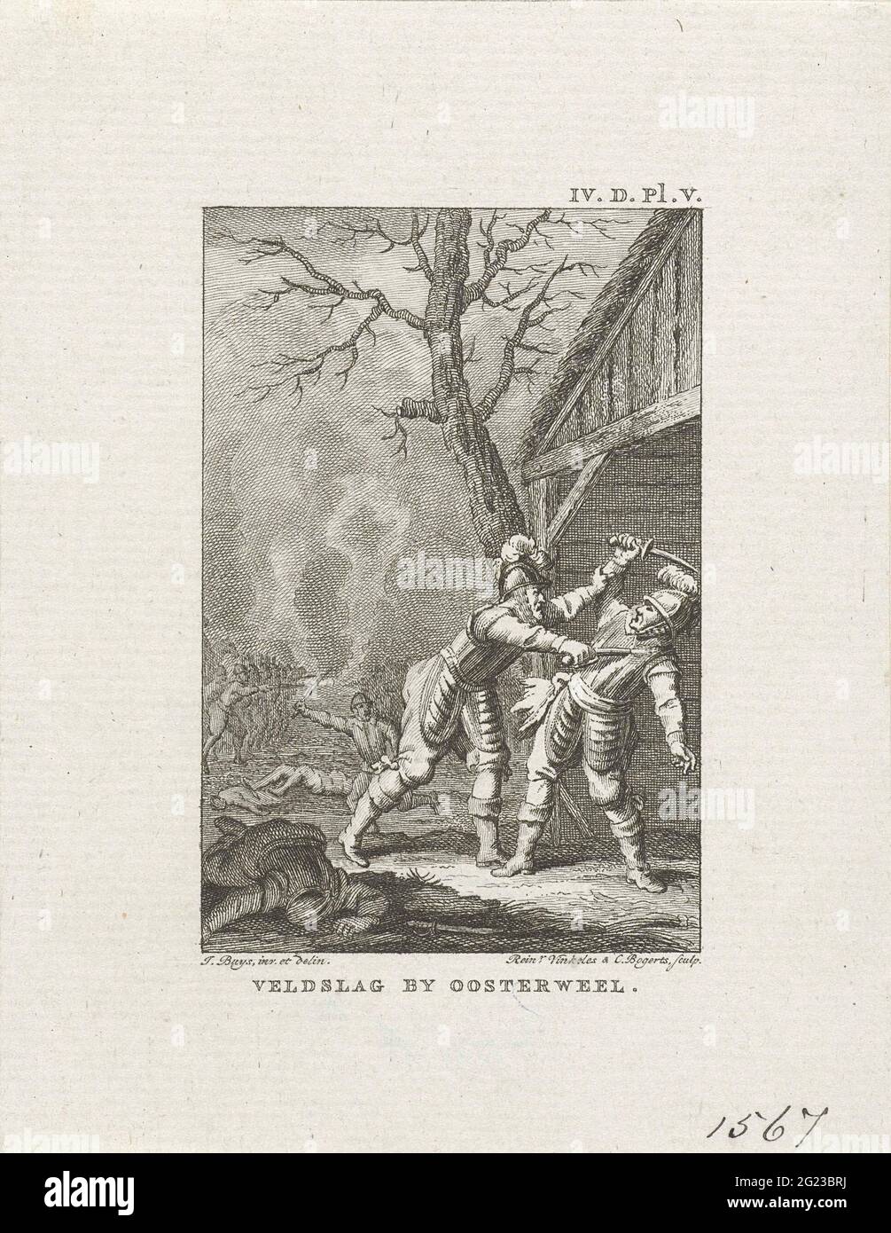 Battle of Oosterweel, 1567; Battle at Oosterweel. Two soldiers fight