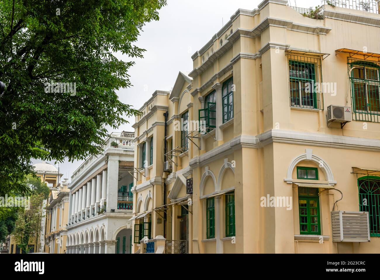 European-style retro buildings and western architecture in Shamian ...