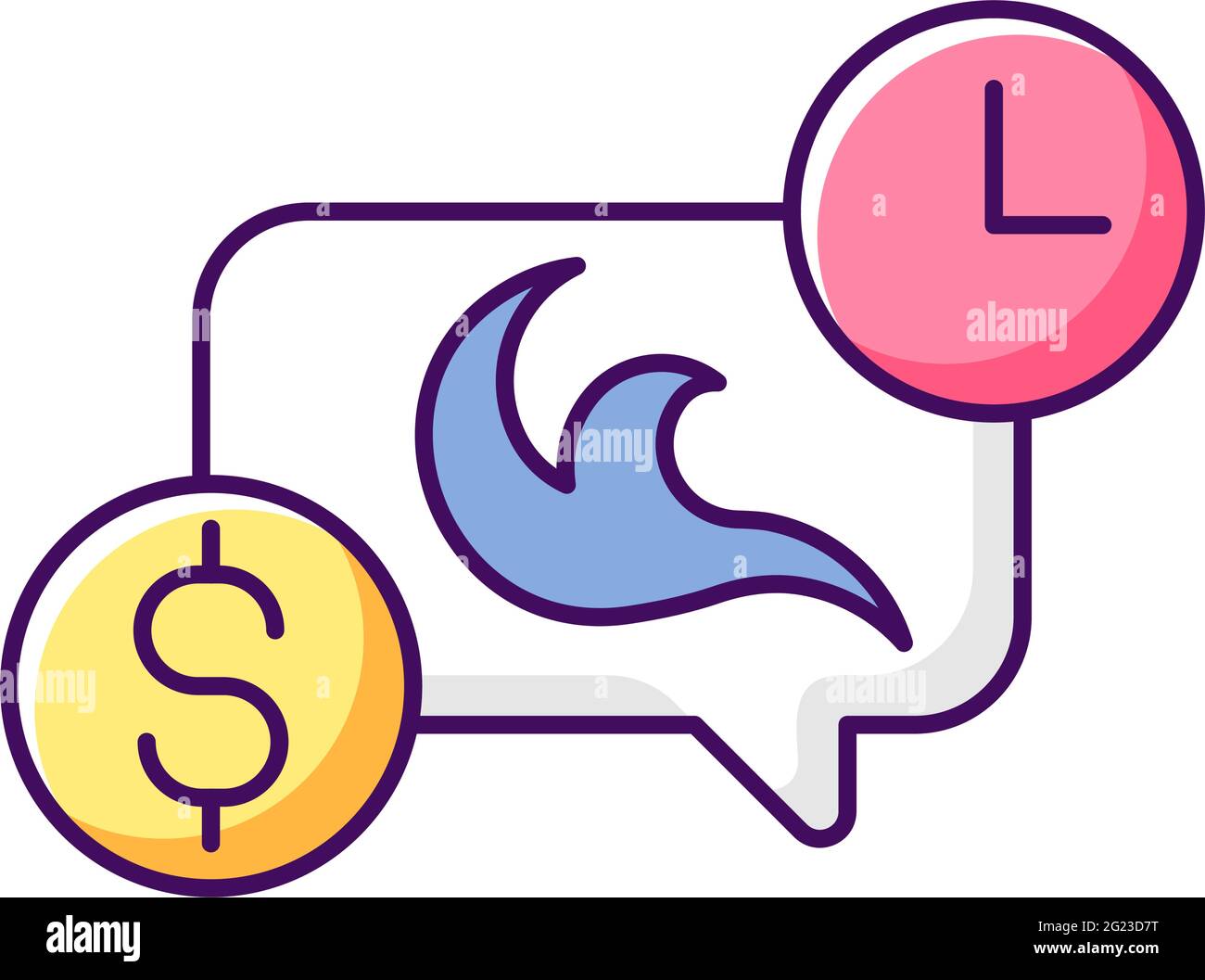 Tattoo frequently asked questions RGB color icon Stock Vector