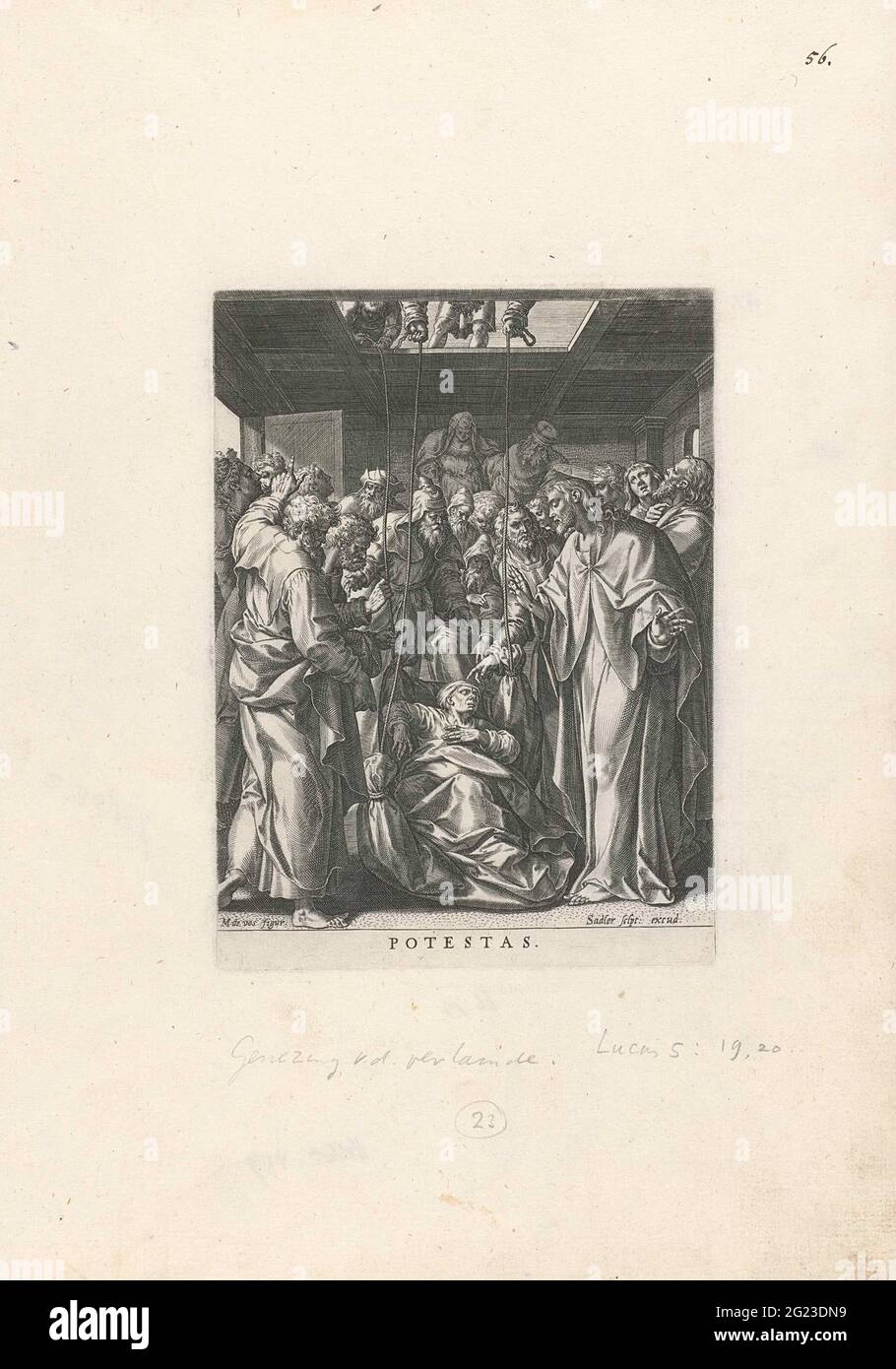 Healing of a paralyzed force; Potestas; Virtues of Christ; Virutes Iesu ...