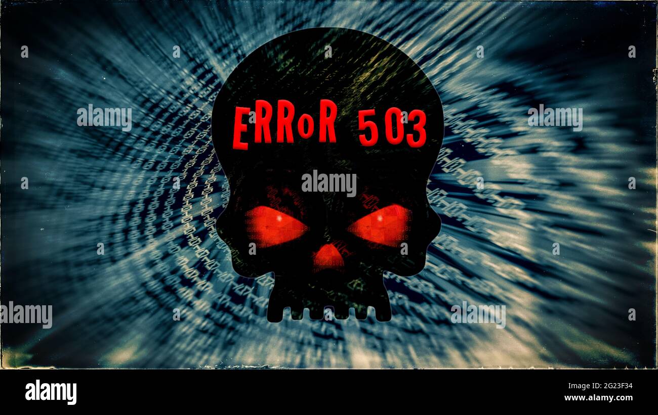 Error 503 service unavailable stock photo alamy