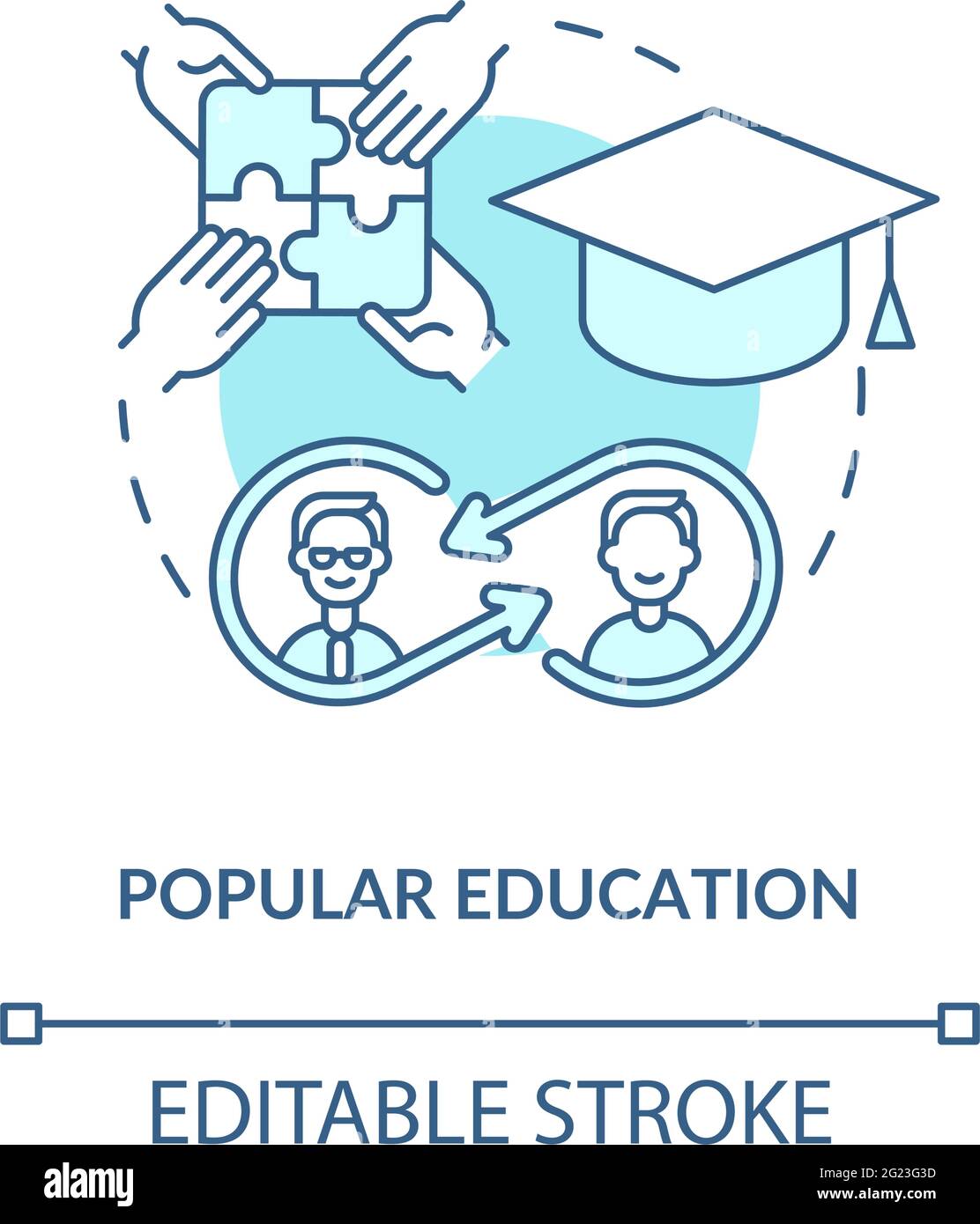 Popular education concept icon Stock Vector Image & Art - Alamy