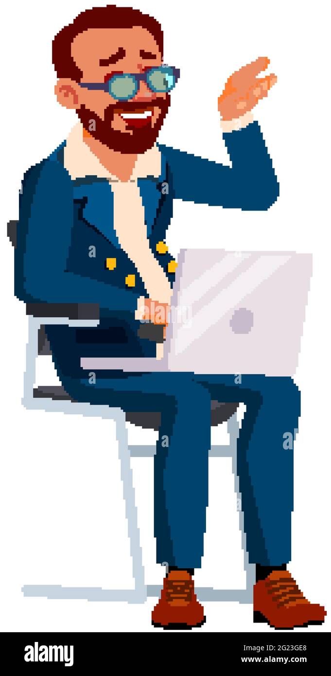adult man laughing from corporate video on laptop screen cartoon vector Stock Vector Image & Art - Alamy adult man laughing from corporate video on laptop screen cartoon vector Stock Vector Image & Art - Alamy