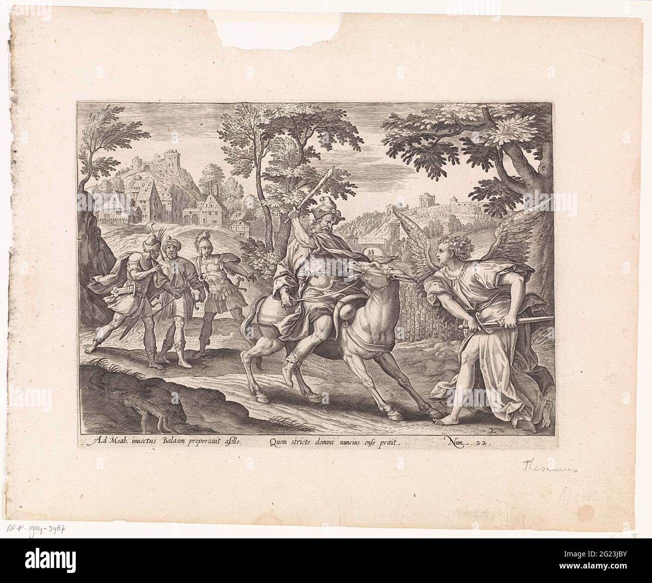 Balaam and the donkey; History of Balaam; Thesaurus Sacrarum