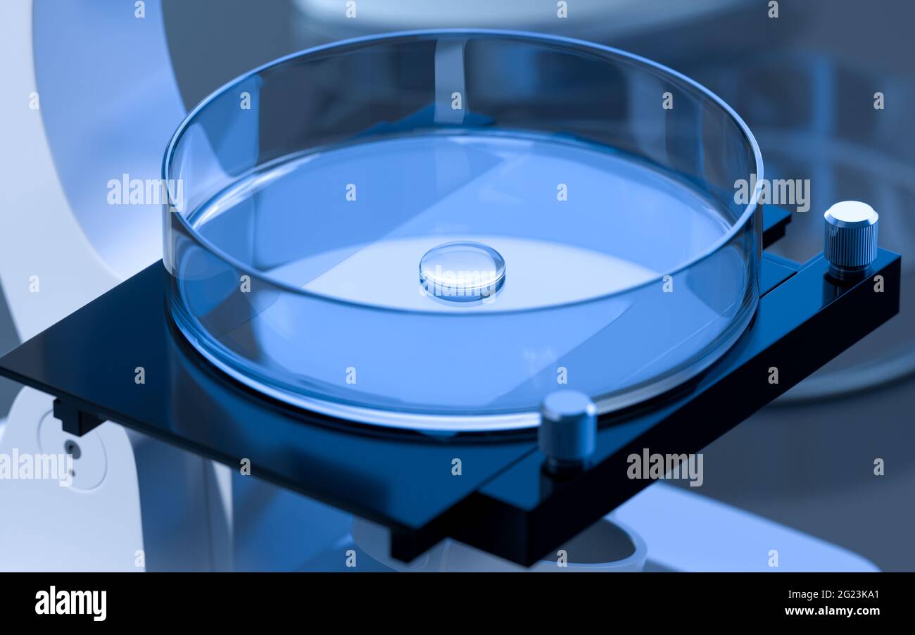 Glassware in the laboratory, 3d rendering. Computer digital drawing ...