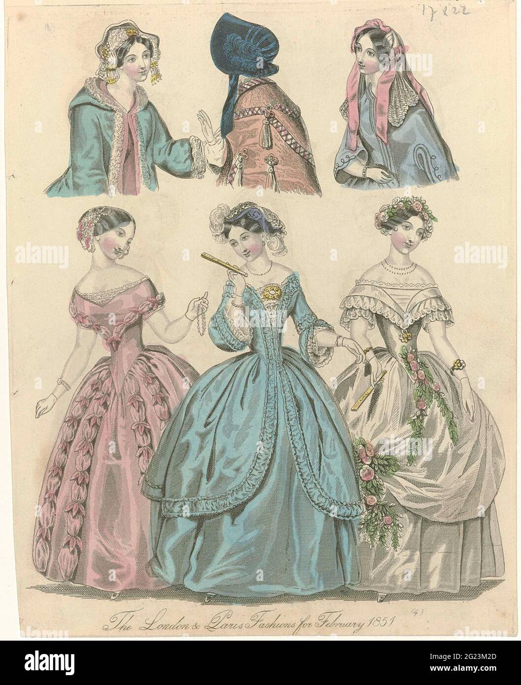 1900年アンティーク Harper's Bazar ドレス衣装 ファッション