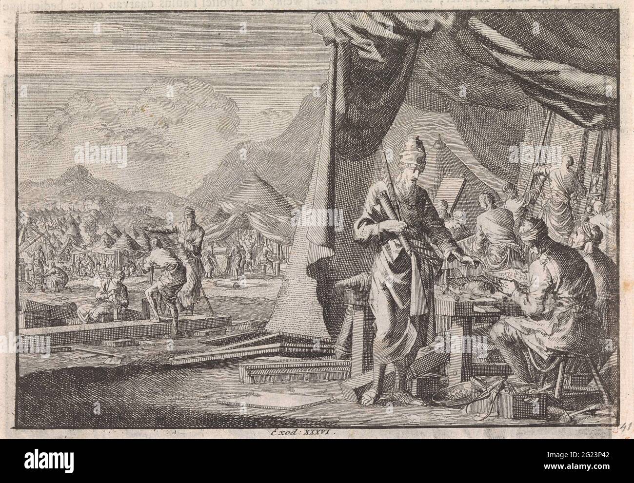 Construction Of The Tabernacle Stock Photo Alamy