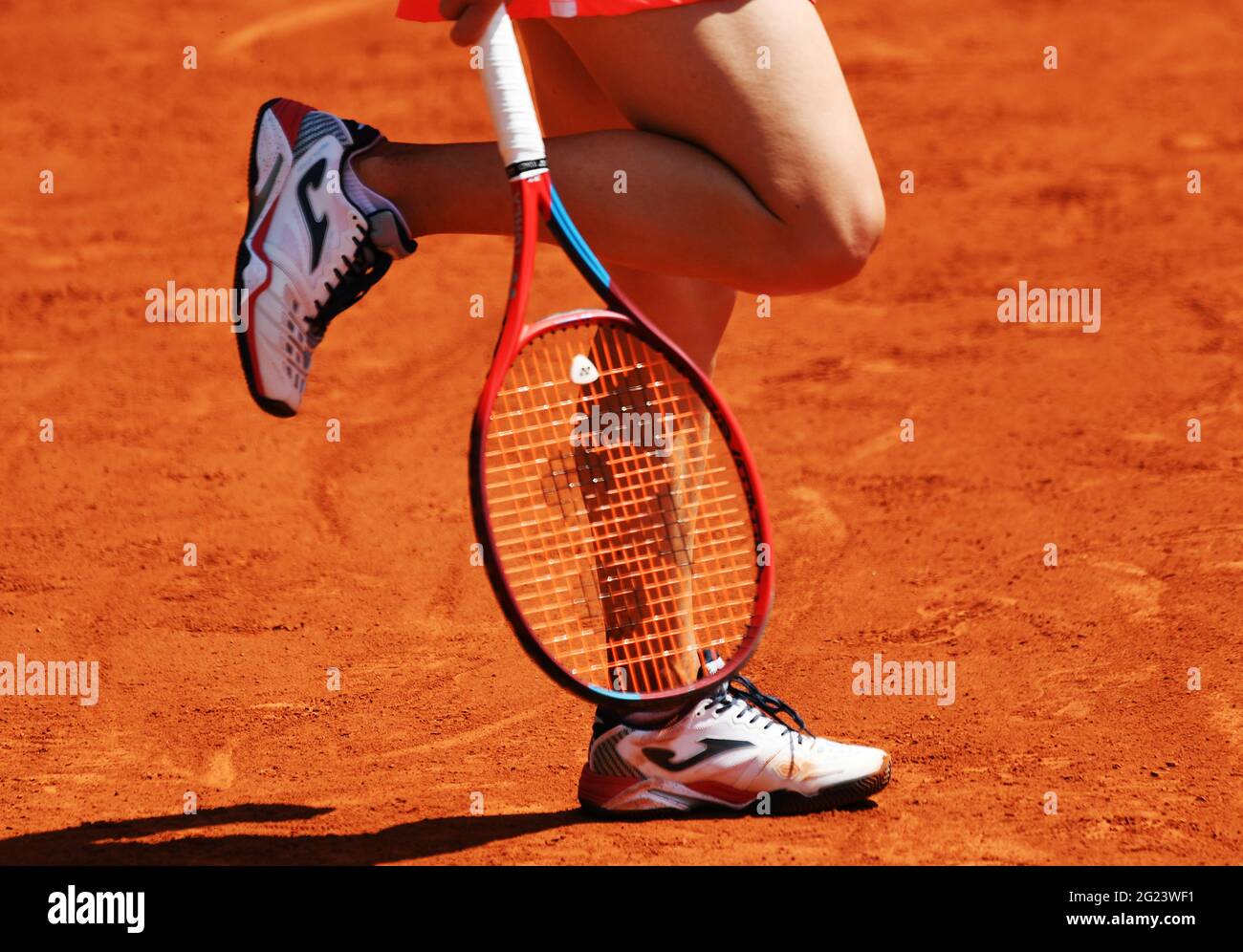Paris, Fra. 08th June, 2021. Paris, Roland Garros, French Open Day 10 08/06/2021 Tamara Zidansek (SLO) wins quarter final match against Paula Badosa (SPA) Credit: Roger Parker/Alamy Live News Stock Photo