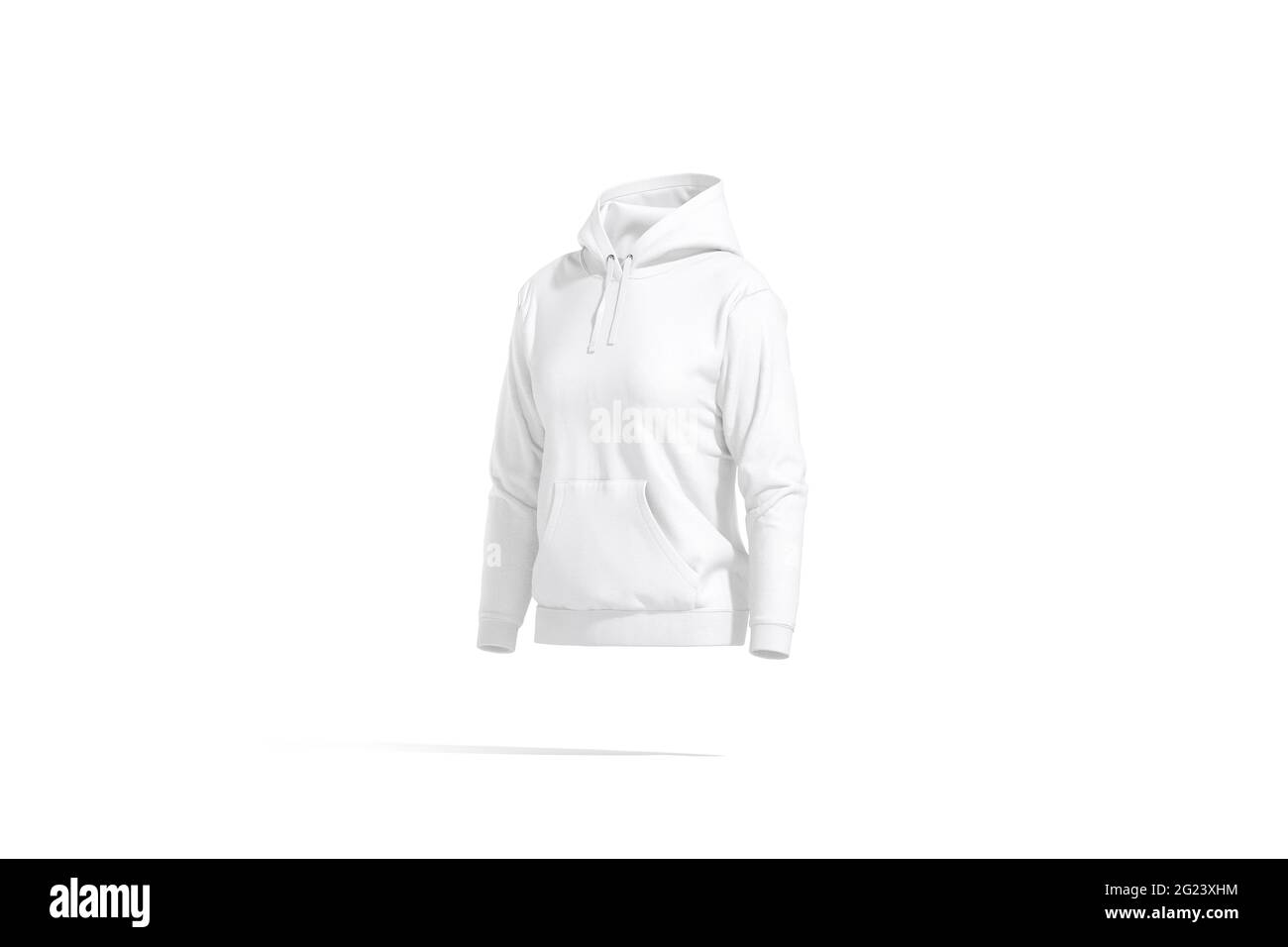 Blank white women sport hoodie mockup, side view Stock Photo - Alamy