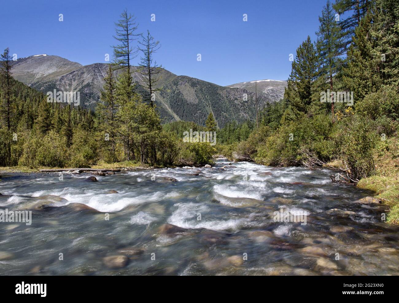 Altai Mountain Rivers Stock Photo Alamy