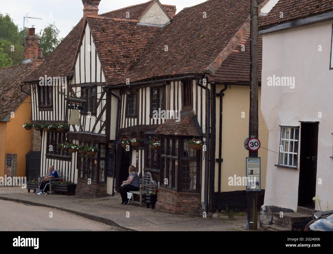 The Bell Inn Kersey Suffolk Stock Photo Alamy