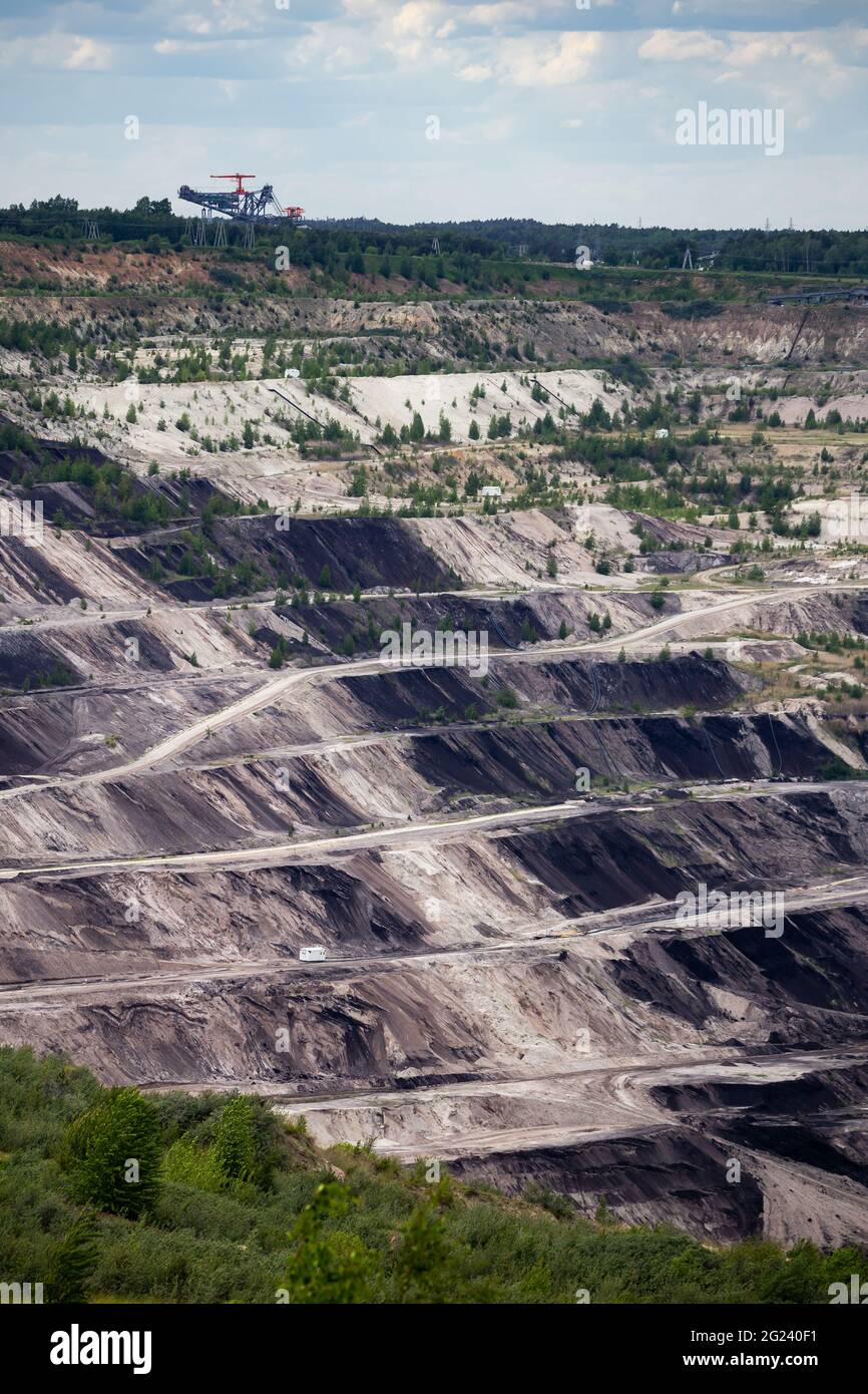 View Of The Terraces Inside Brown Coal Open Pit Mine Photo Taken In view-of-the-terraces-inside-brown-coal-open-pit-mine-photo-taken-in