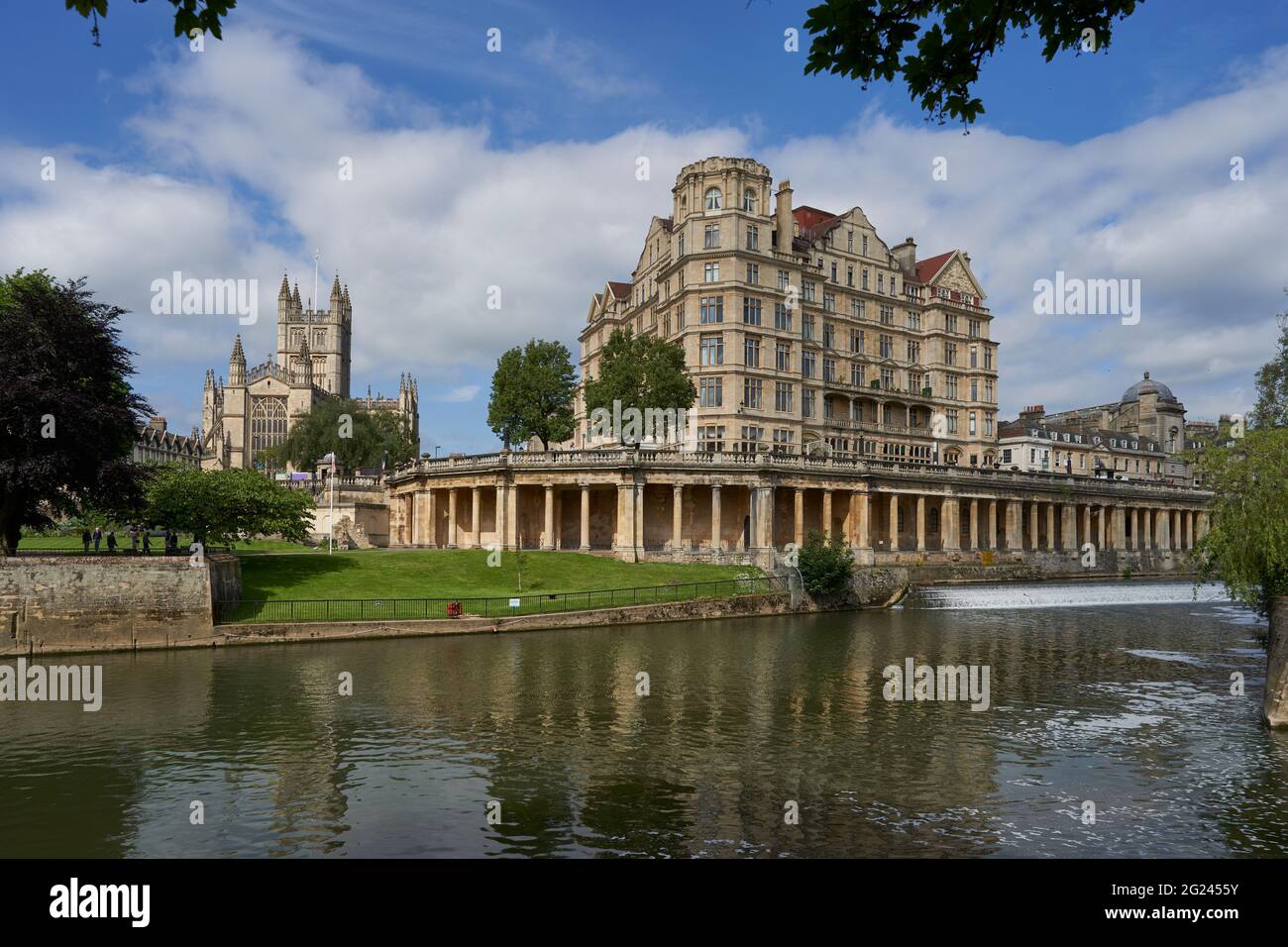 Historic buildings line the River Avon as it passes through the World
