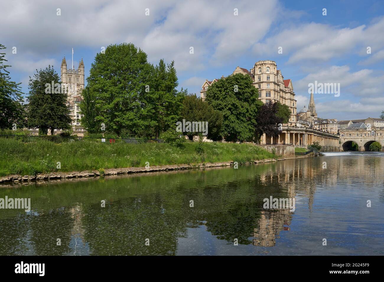 Historic buildings line the River Avon as it passes through the World