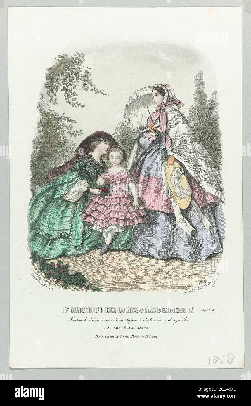 絵画 Le Conseiller des Dames Le Conseiller des Ladies et des Demoiselles, Septembre 1858