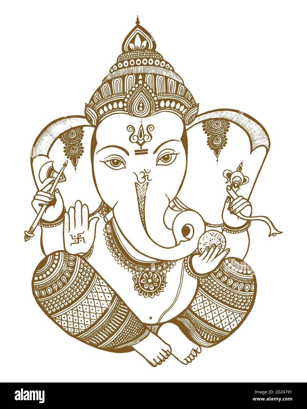 Ganesha drawing hi-res stock photography and images - Alamy
