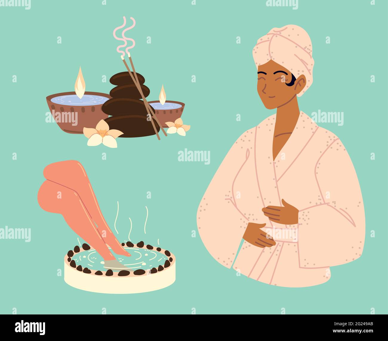 spa icon set Stock Vector Image & Art - Alamy