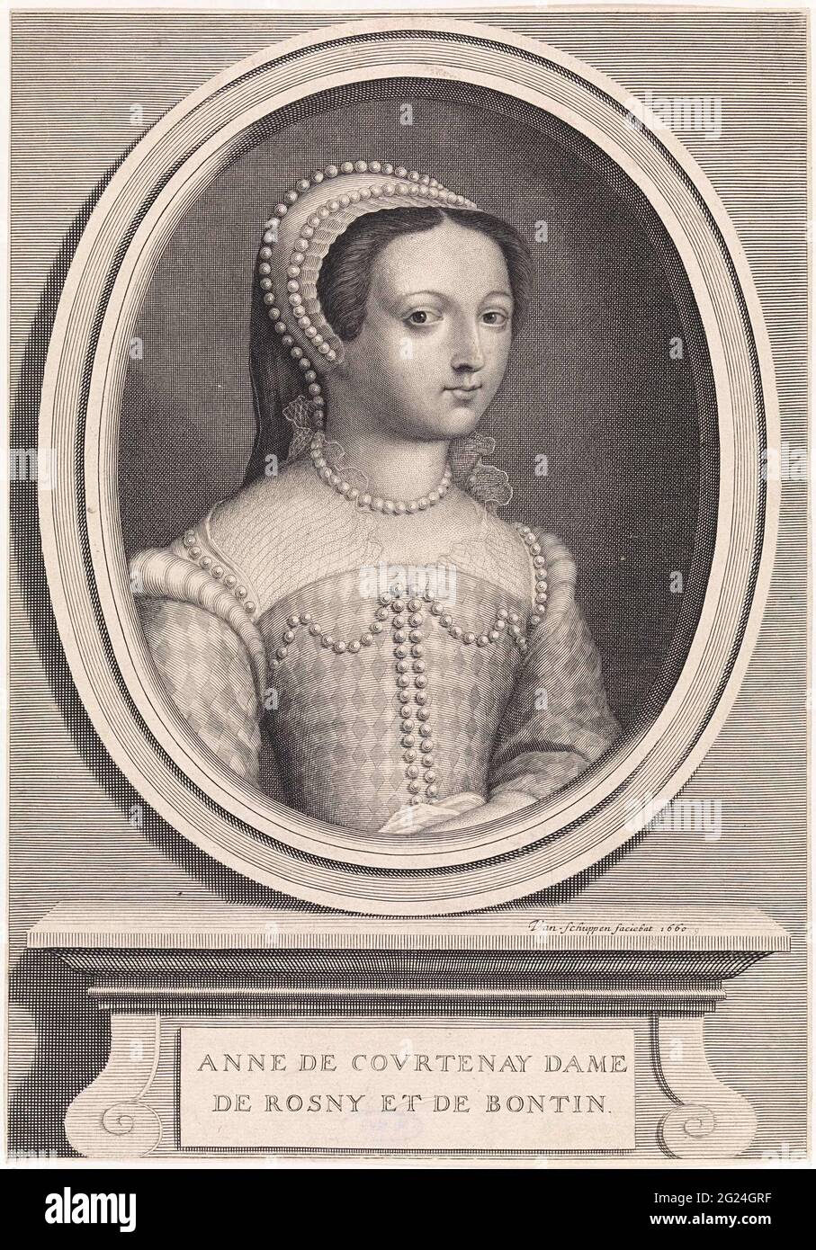 Portrait of Anne de Courtenay. Portrait of Anne de Courtenay