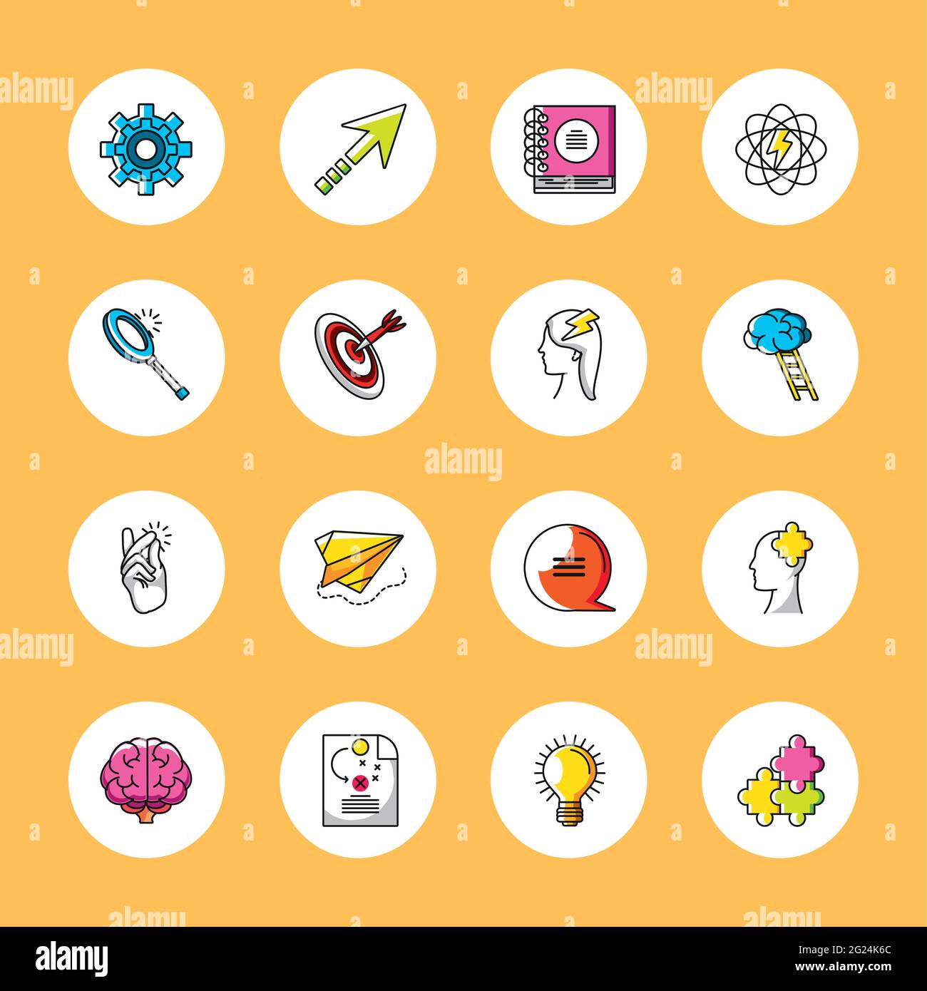 big idea round icons Stock Vector Image & Art - Alamy