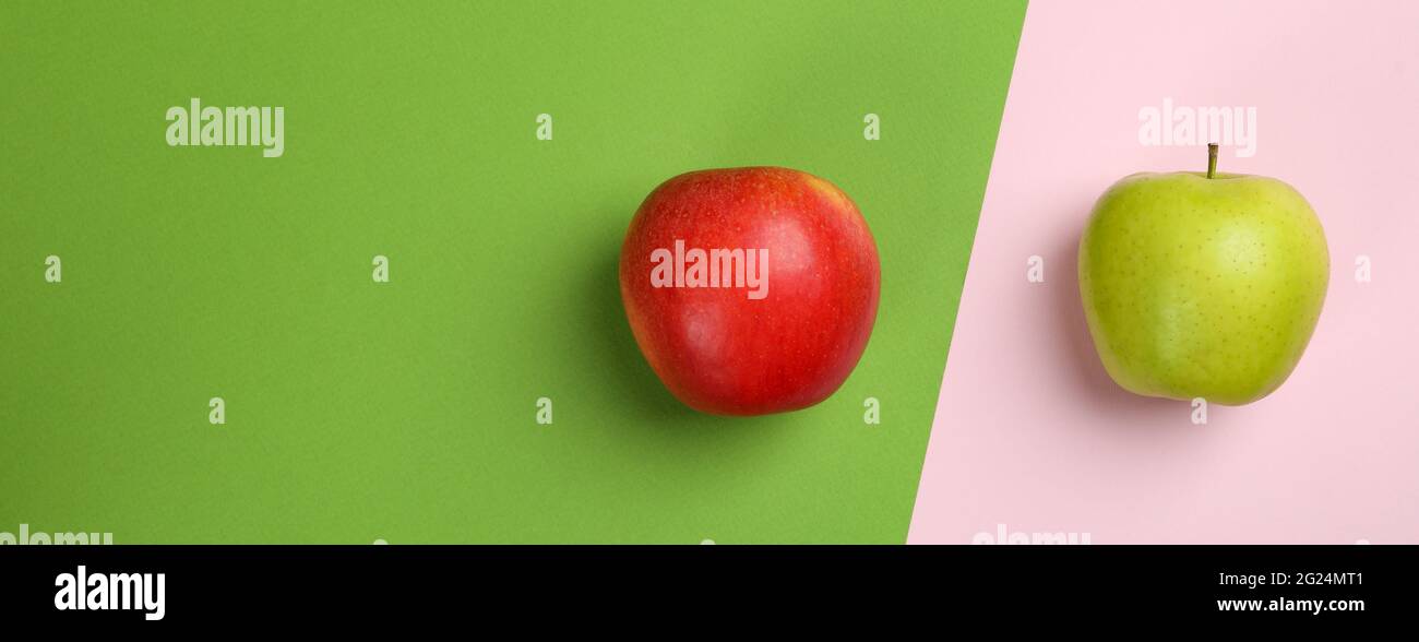 Two tone apple hi-res stock photography and images - Alamy