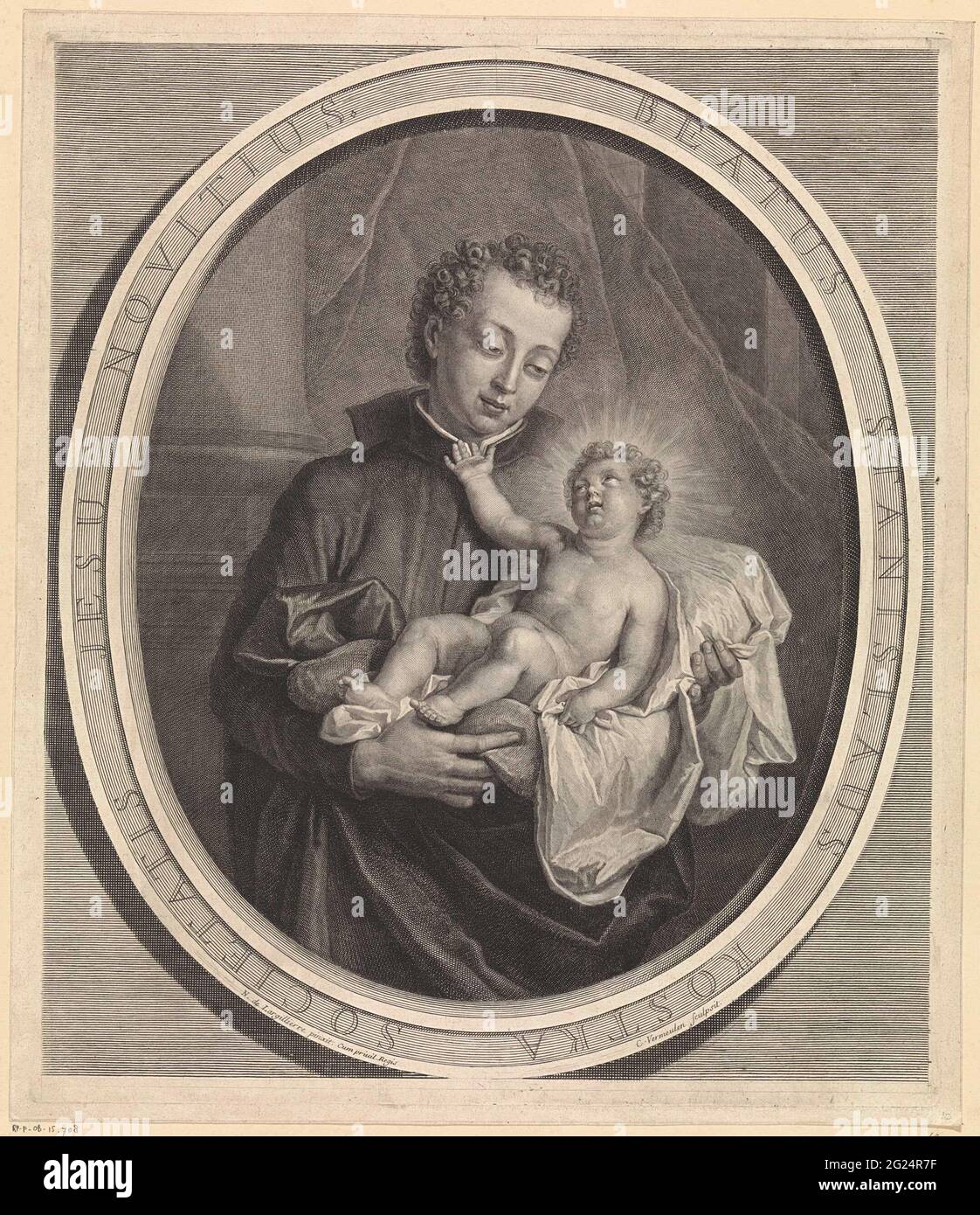 Portrait of Stanislaus Kostka. The Polish Jesuit Stanislaus Kostka