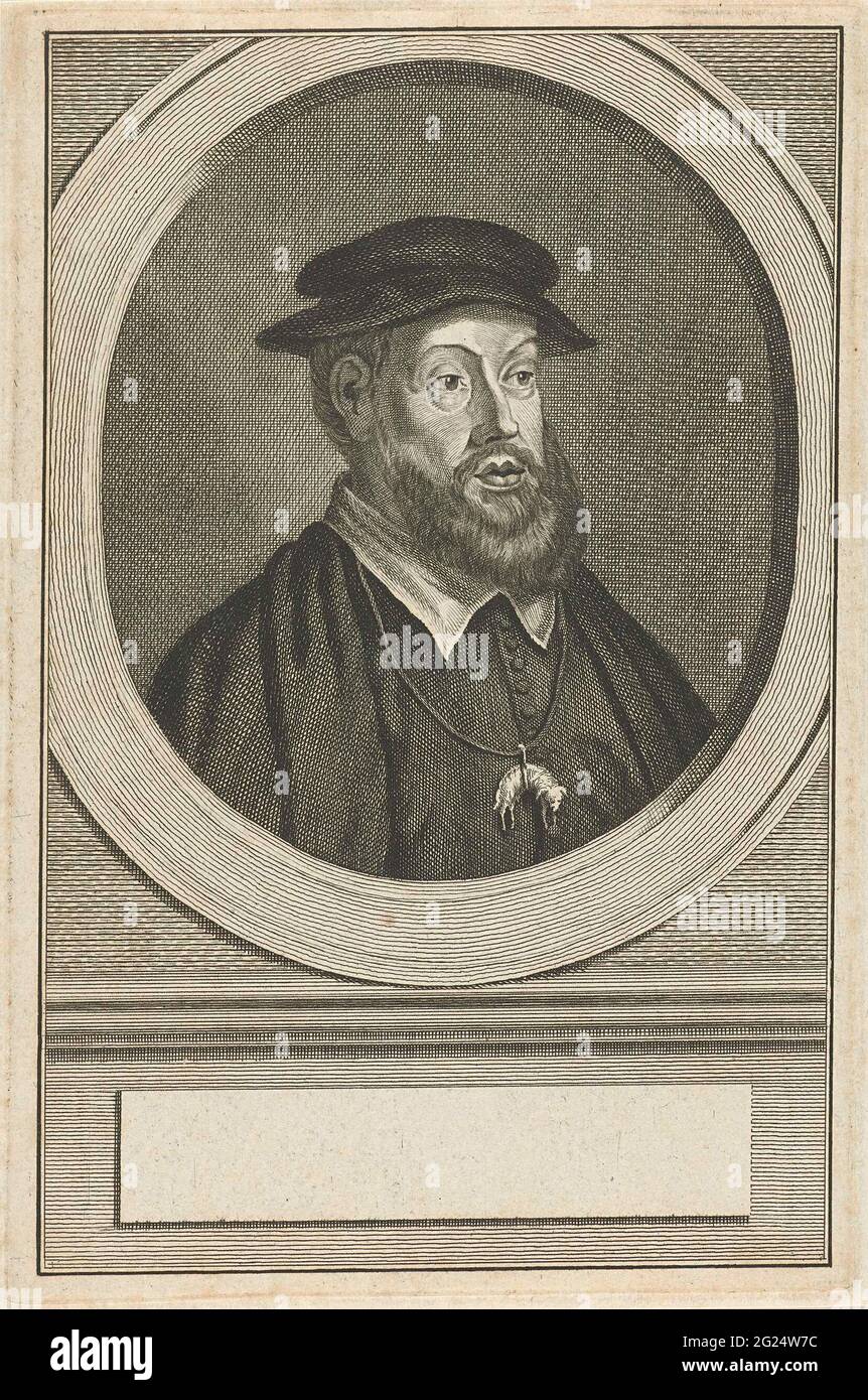 Portrait of Charles V van Habsburg. Karel v van Habsburg, Emperor, from