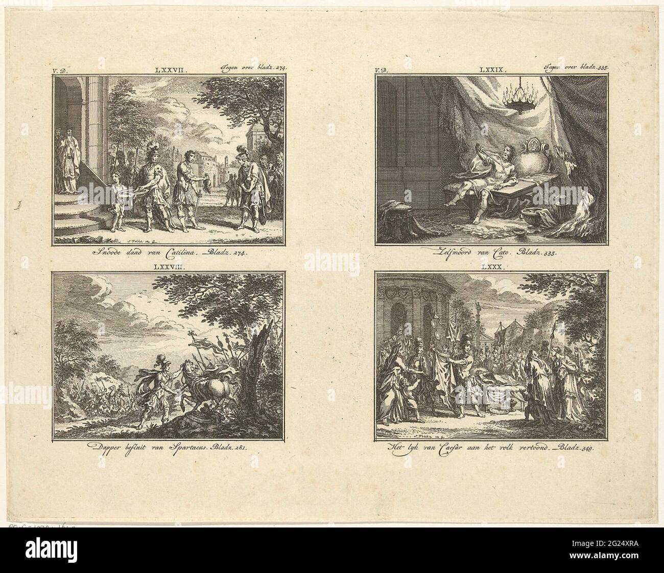 Four representations from classical history; Illustrations from