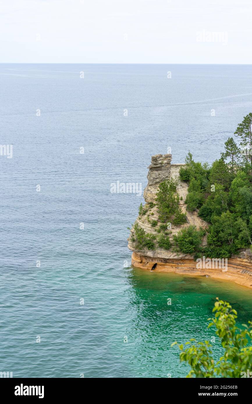 Pictured Rocks National Lake Shore Michigan State on Lake Superior. Michigan's Upper Peninsula