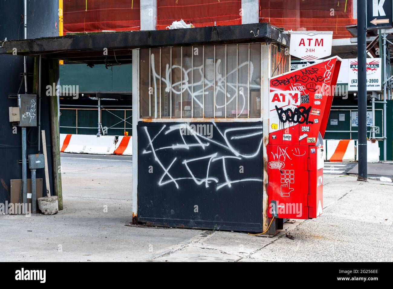 Closed parking lot in Hell’s Kitchen in New York on Monday, May 31