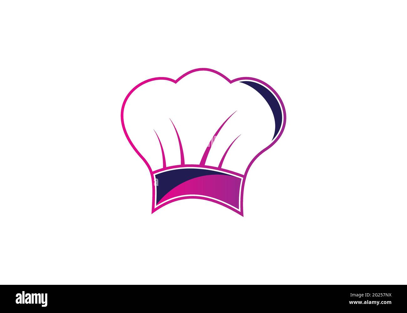 Creative Chef Hat logo Vector Design Illustration template Stock Vector