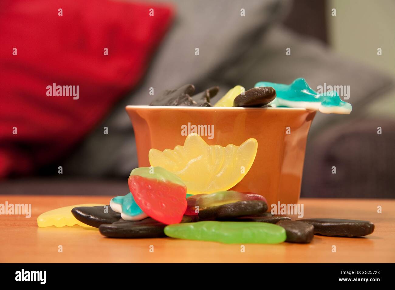 Gelatin candies bowl hi-res stock photography and images - Alamy