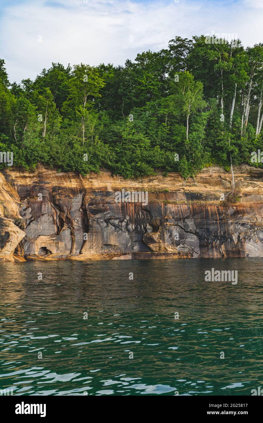 Pictured Rocks National Lake Shore Michigan State on Lake Superior