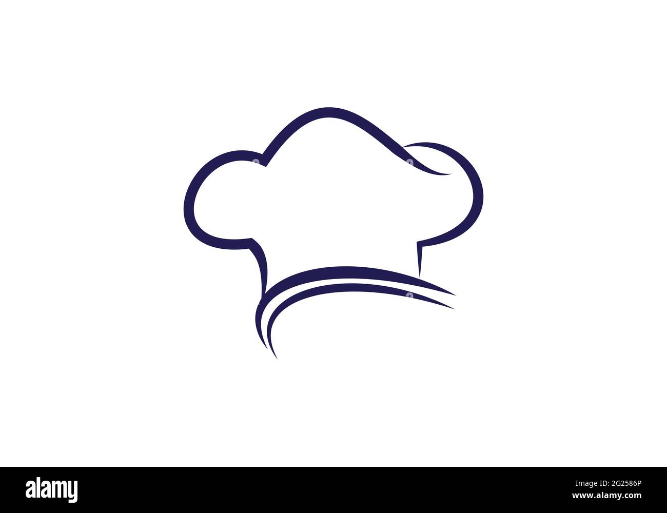 Creative Chef Hat logo Vector Design Illustration template Stock Vector  Image & Art - Alamy
