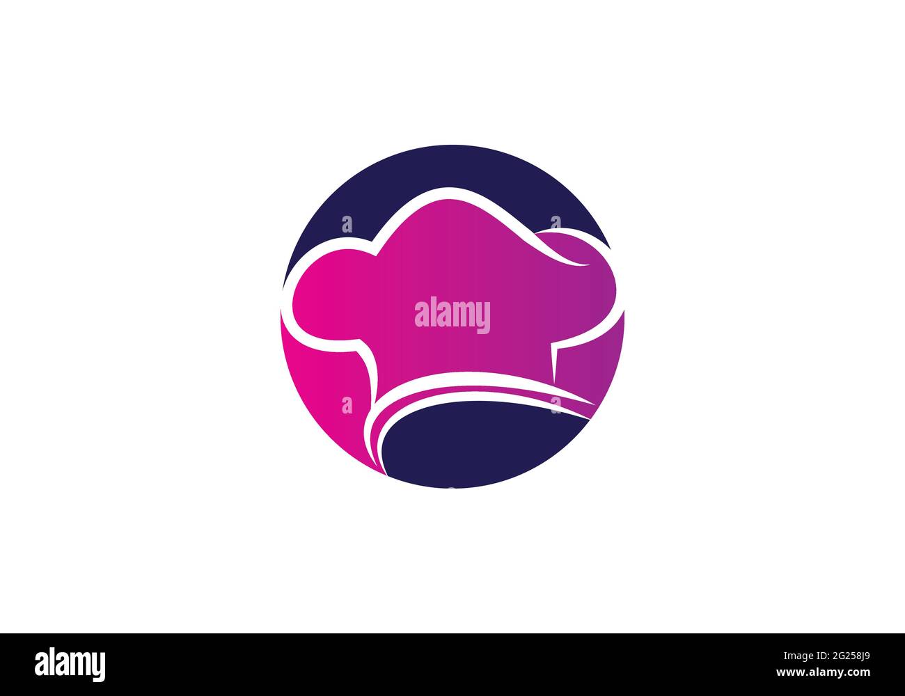 Creative Chef Hat logo Vector Design Illustration template. Stock Vector