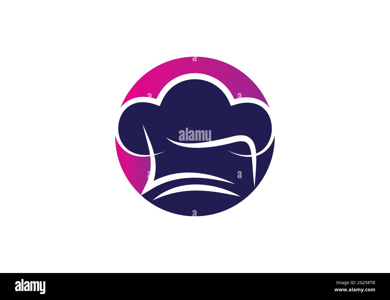 Creative Chef Hat logo Vector Design Illustration template. Stock Vector