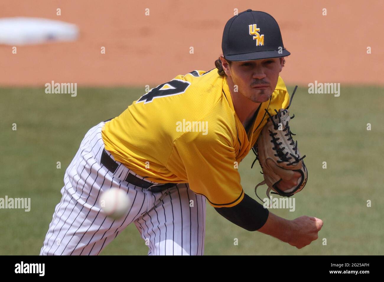 Oxford, MS, USA. 07th June, 2021. Southern Miss pitcher Ben Ethridge
