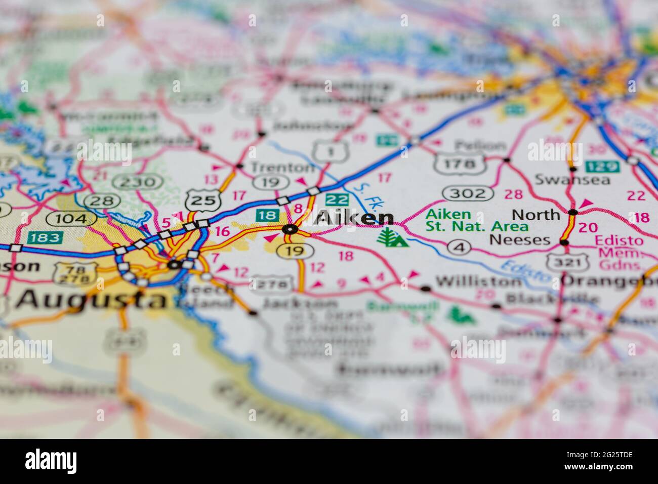Aiken Sc City Map