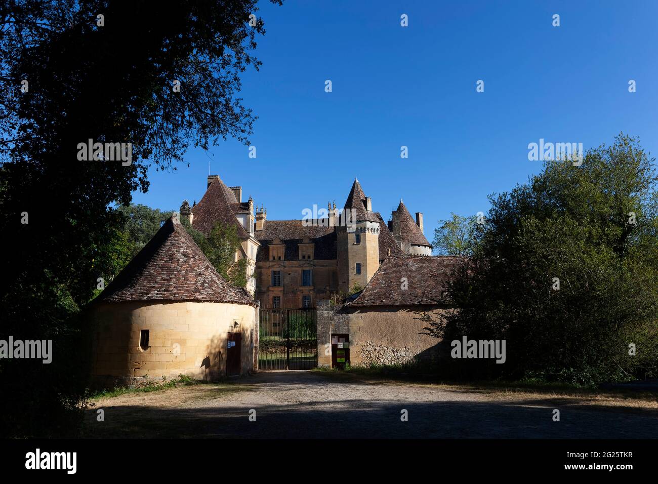 Mobazillac Castle in Aquitaine, Southern France Stock Photo