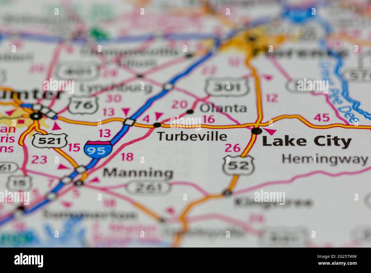 Turbeville map hires stock photography and images Alamy