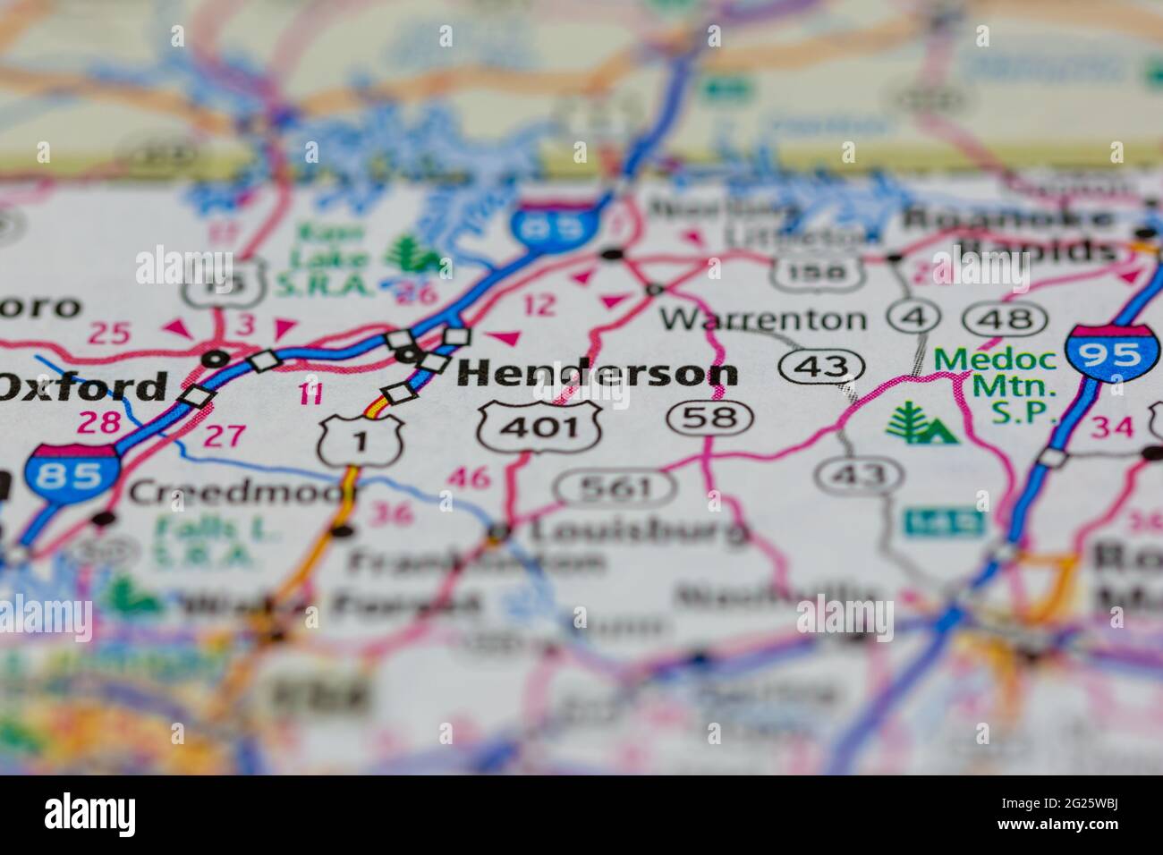 Henderson South Carolina USA Shown on a Road map or Geography map Stock Photo Alamy