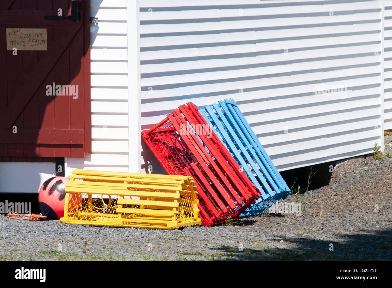 Wooden lobster trap hi-res stock photography and images - Page 3 - Alamy