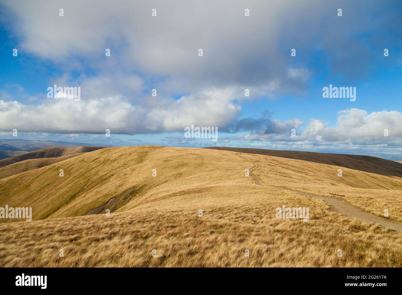 A view of the Howgill Fells near the Calf Stock Photo