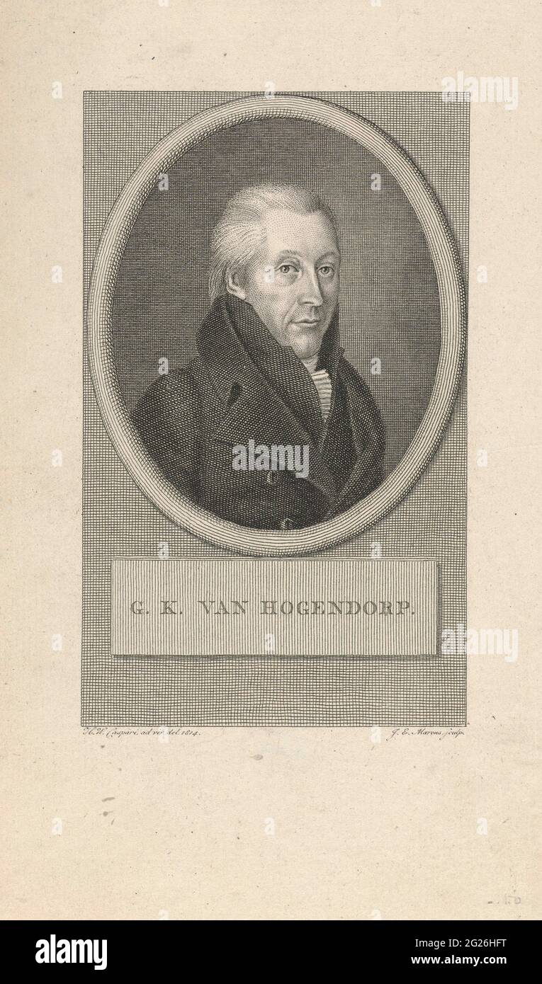 Portrait of Gijsbert Karel Graaf van Hogendorp. Portrait of Gijsbert